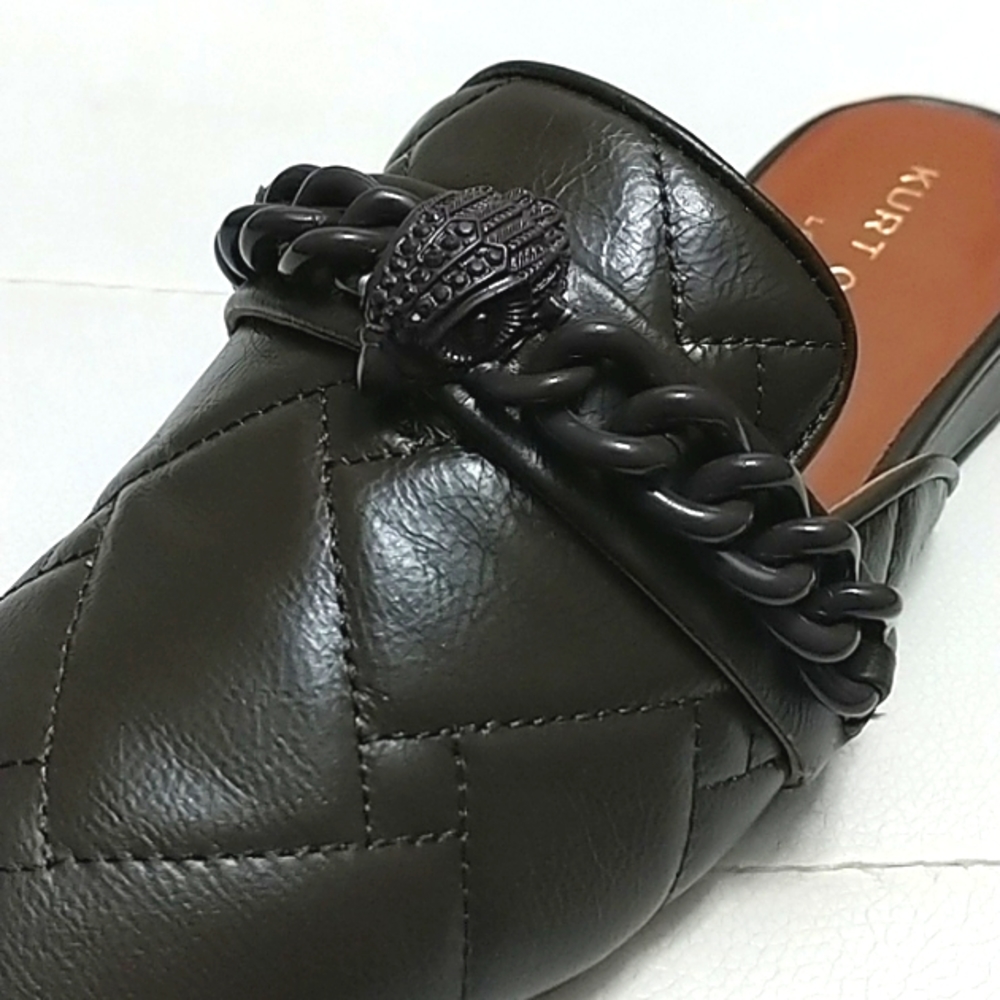 Kurt Geiger Soho Mule Drench  Quilted Leather Flats